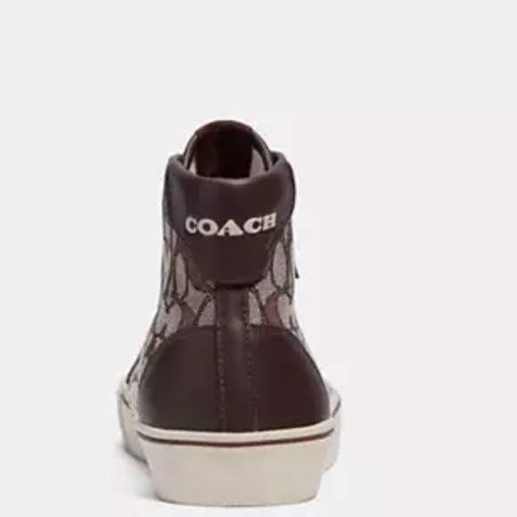 COACH® | Skate High Top Sneaker In Signature Jacquard - Picture 2 of 6
